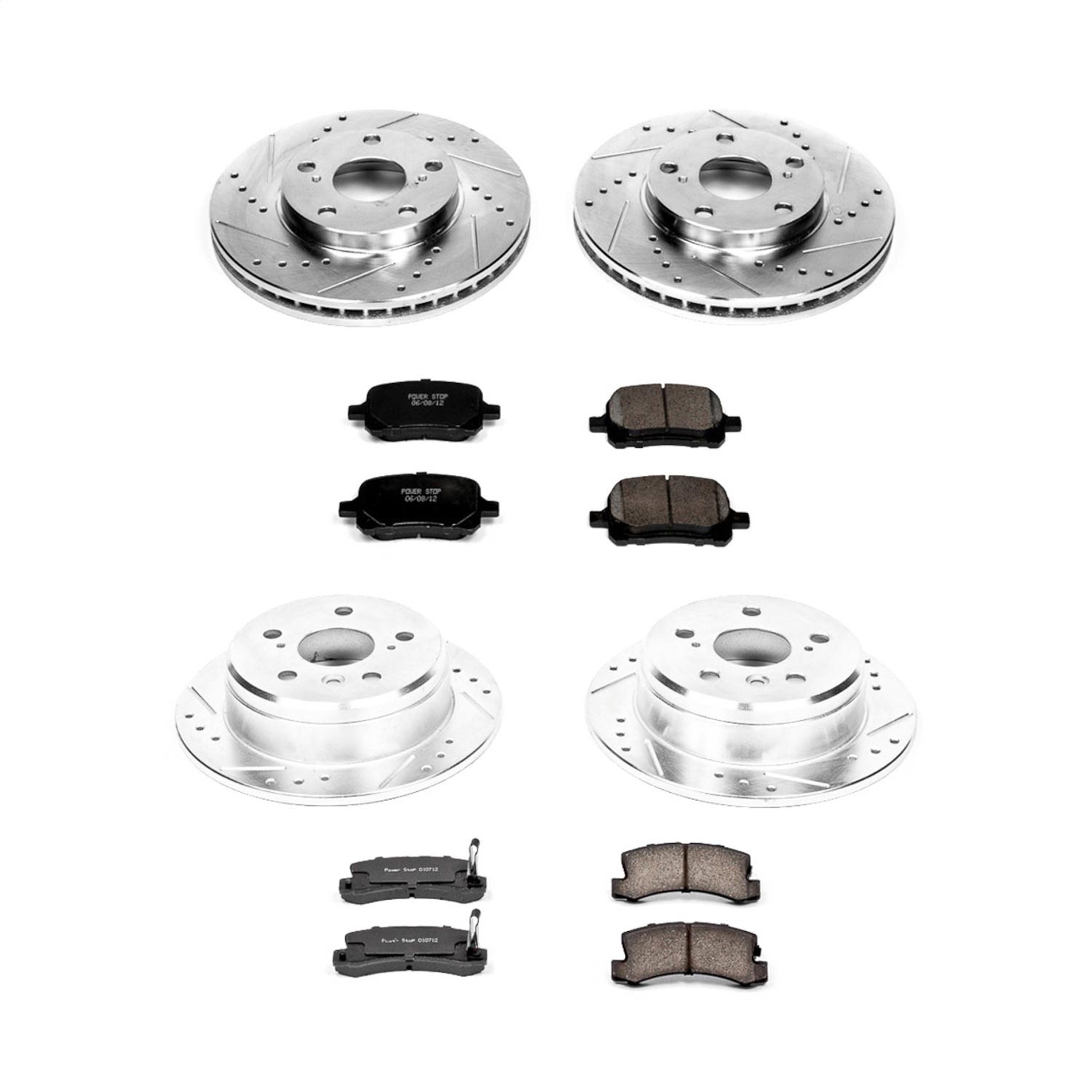 Power Stop - K2713 - Front and Rear - Disc Brake Pad and Rotor Kit