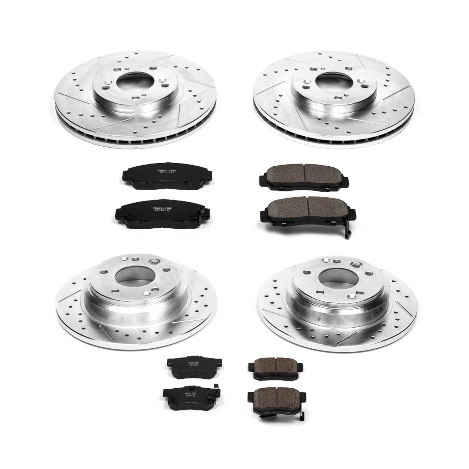 Power Stop - K2715 - Front and Rear - Disc Brake Pad and Rotor Kit