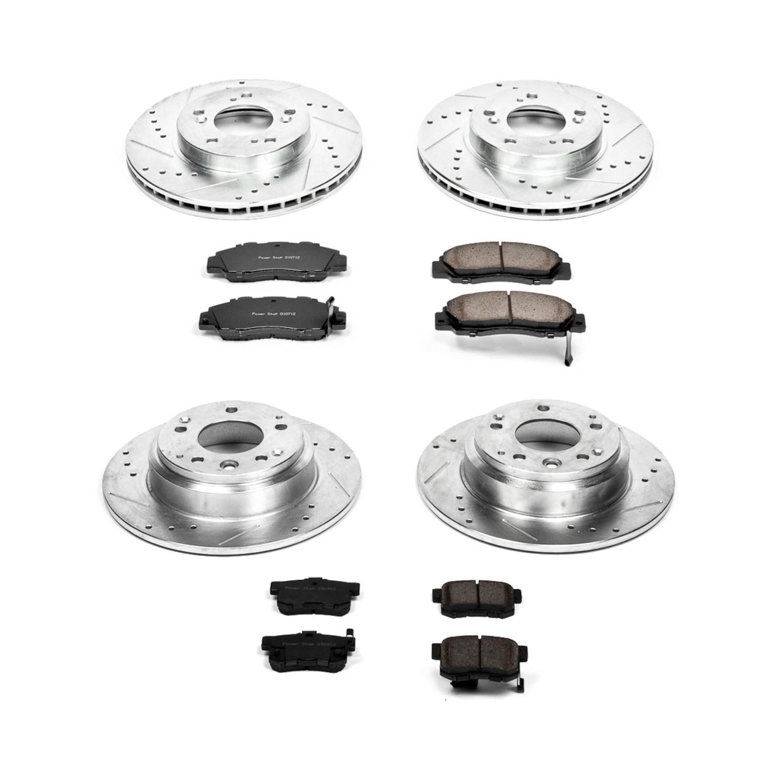 Power Stop - K2717 - Front and Rear - Disc Brake Pad and Rotor Kit