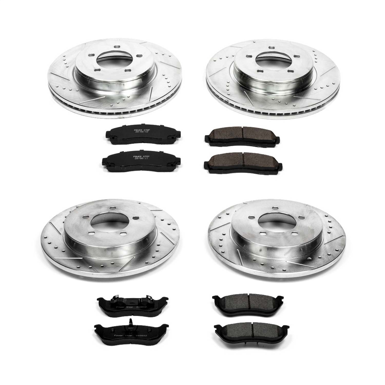 Power Stop - K2722 - Front and Rear - Disc Brake Pad and Rotor Kit