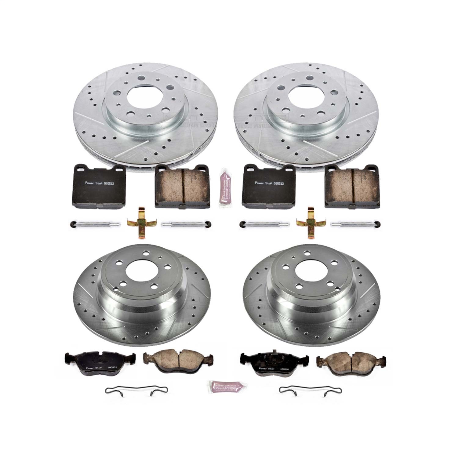Power Stop - K2728 - Front and Rear - Disc Brake Pad and Rotor Kit