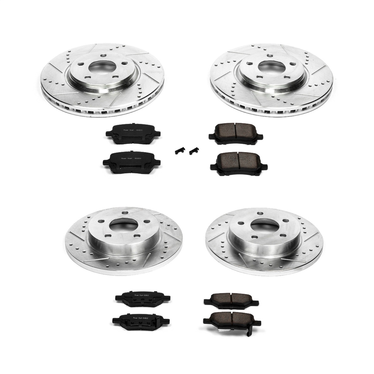 Power Stop - K2731 - Front and Rear - Disc Brake Pad and Rotor Kit