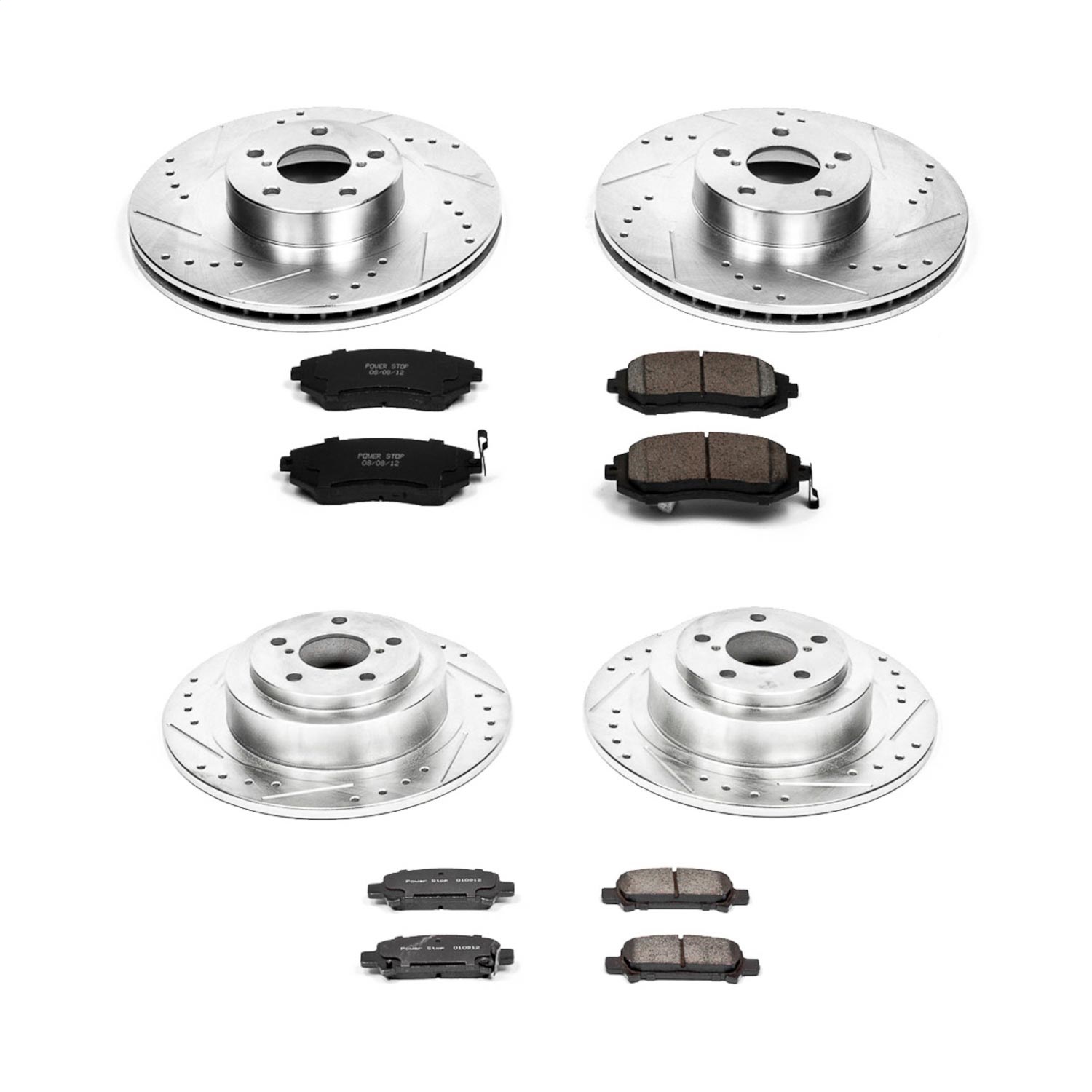 Power Stop - K2751 - Front and Rear - Disc Brake Pad and Rotor Kit