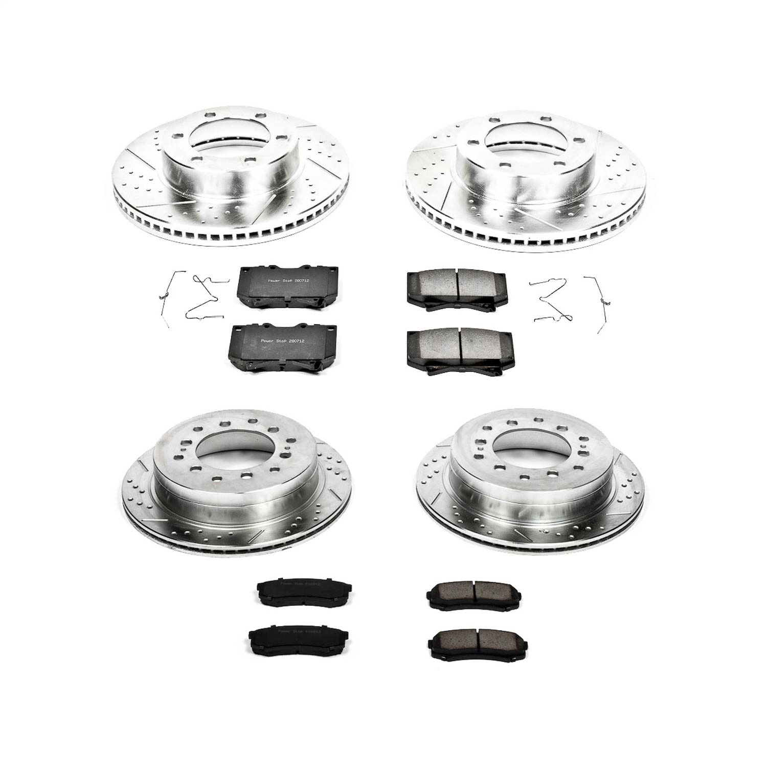 Power Stop - K2756 - Front and Rear - Disc Brake Pad and Rotor Kit