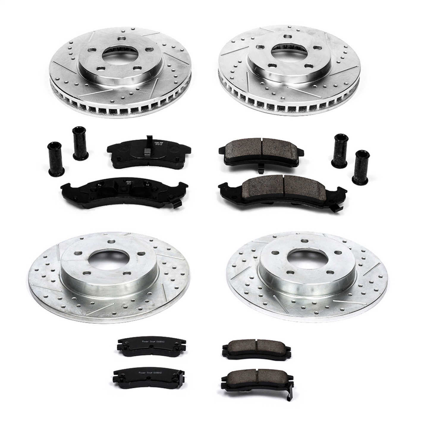 Power Stop - K2761 - Front and Rear - Disc Brake Pad and Rotor Kit