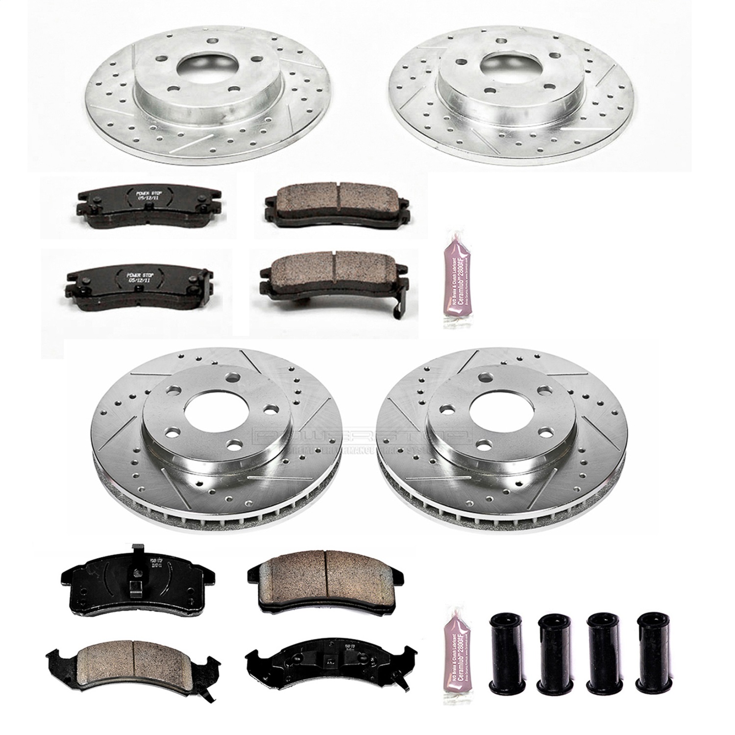 Power Stop - K2762 - Front and Rear - Disc Brake Pad and Rotor Kit