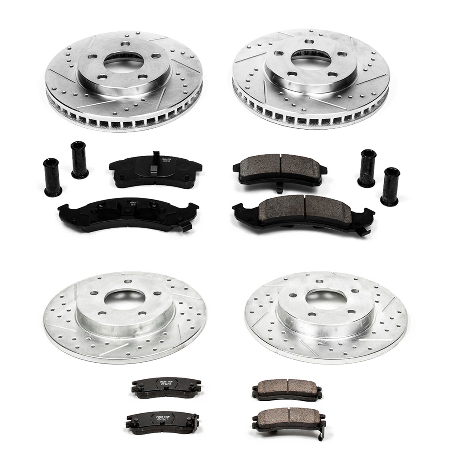 Power Stop - K2763 - Front and Rear - Disc Brake Pad and Rotor Kit