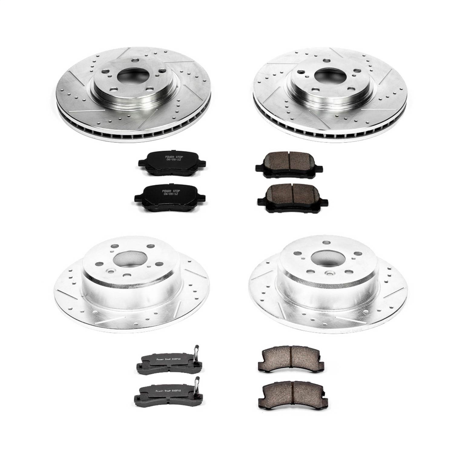 Power Stop - K2774 - Front and Rear - Disc Brake Pad and Rotor Kit