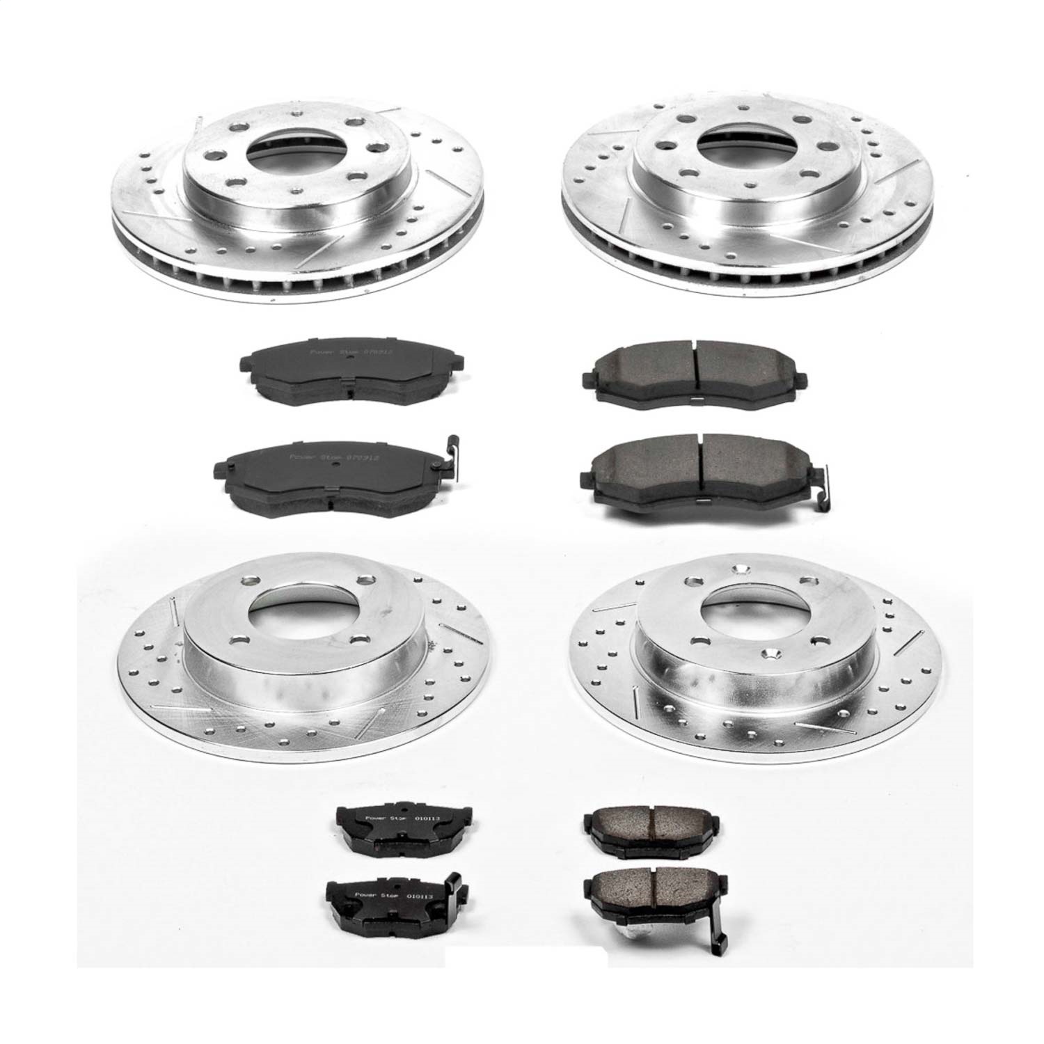 Power Stop - K2778 - Front and Rear - Disc Brake Pad and Rotor Kit