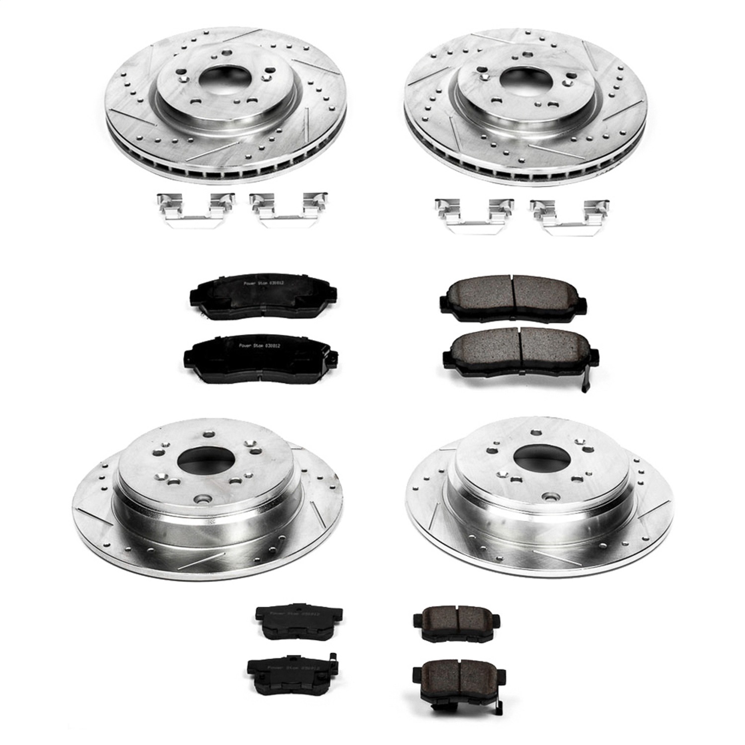 Power Stop - K2781 - Front and Rear - Disc Brake Pad and Rotor Kit