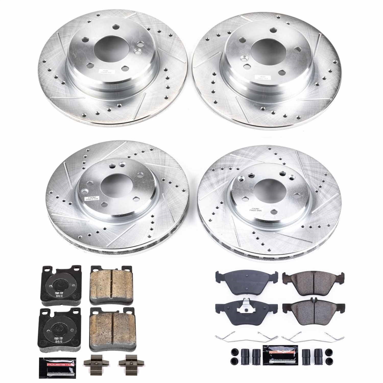 Power Stop - K2785 - Front and Rear - Disc Brake Pad and Rotor Kit