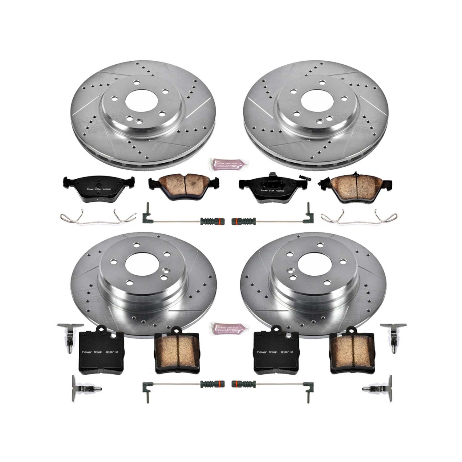 Power Stop - K2786 - Front and Rear - Disc Brake Pad and Rotor Kit