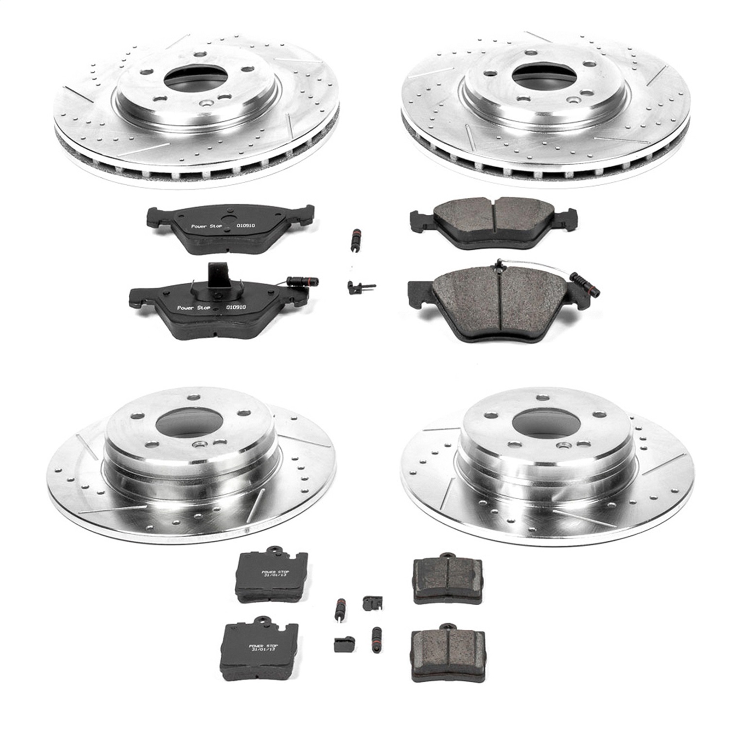 Power Stop - K2790 - Front and Rear - Disc Brake Pad and Rotor Kit