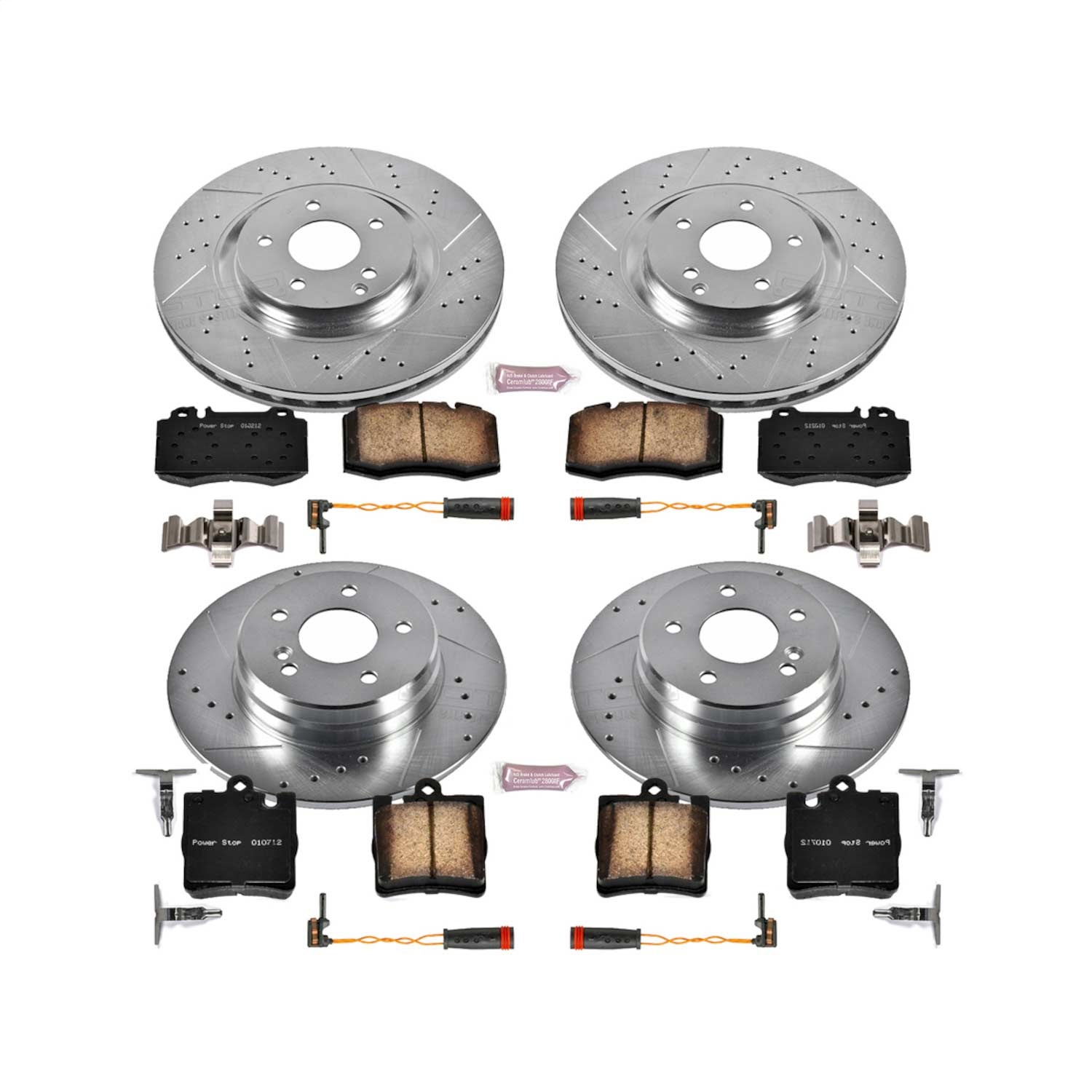 Power Stop - K2791 - Front and Rear - Disc Brake Pad and Rotor Kit