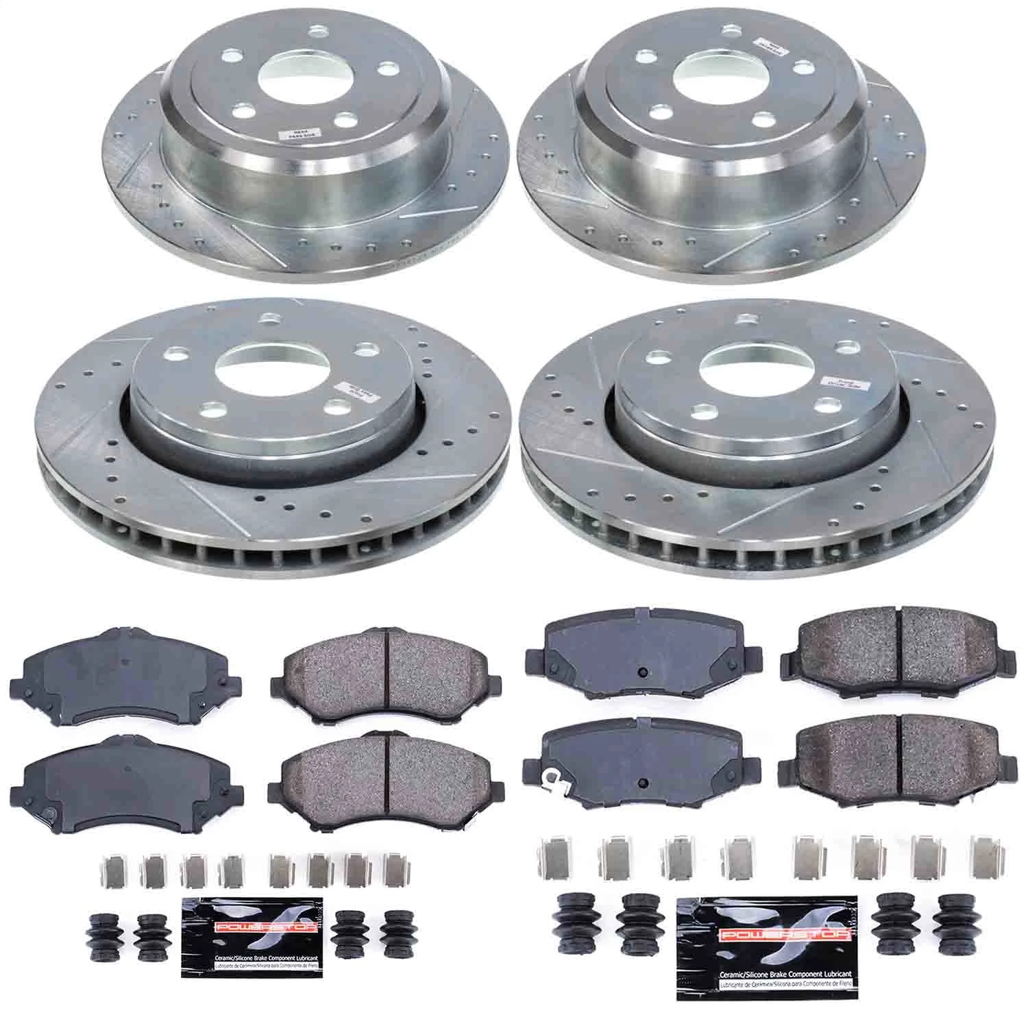 Power Stop - K2798 - Front and Rear - Disc Brake Pad and Rotor Kit