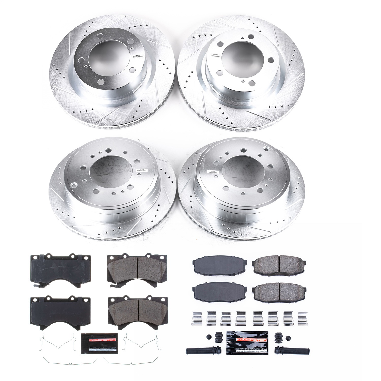 Power Stop - K2813 - Front and Rear - Disc Brake Pad and Rotor Kit