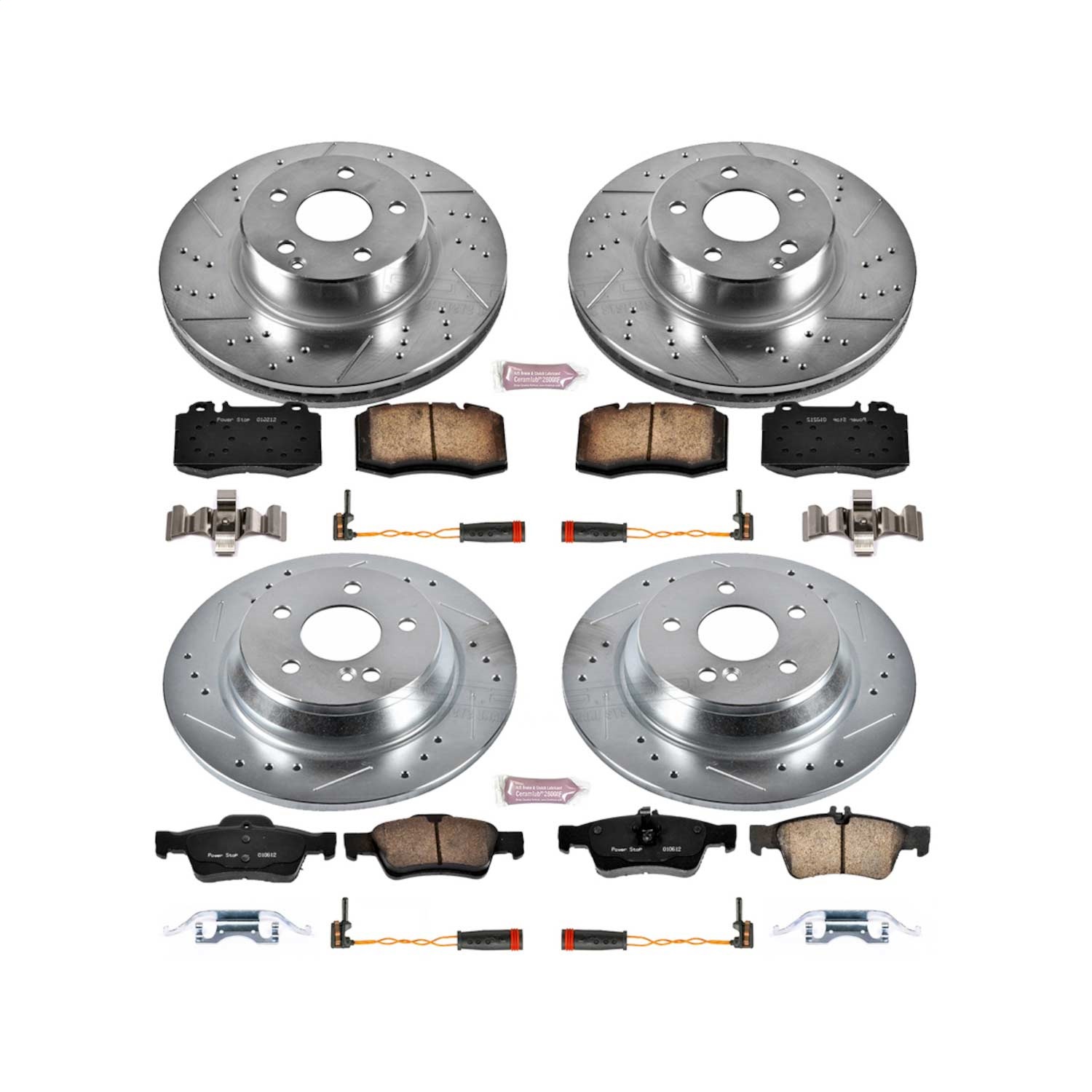 Power Stop - K2817 - Front and Rear - Disc Brake Pad and Rotor Kit