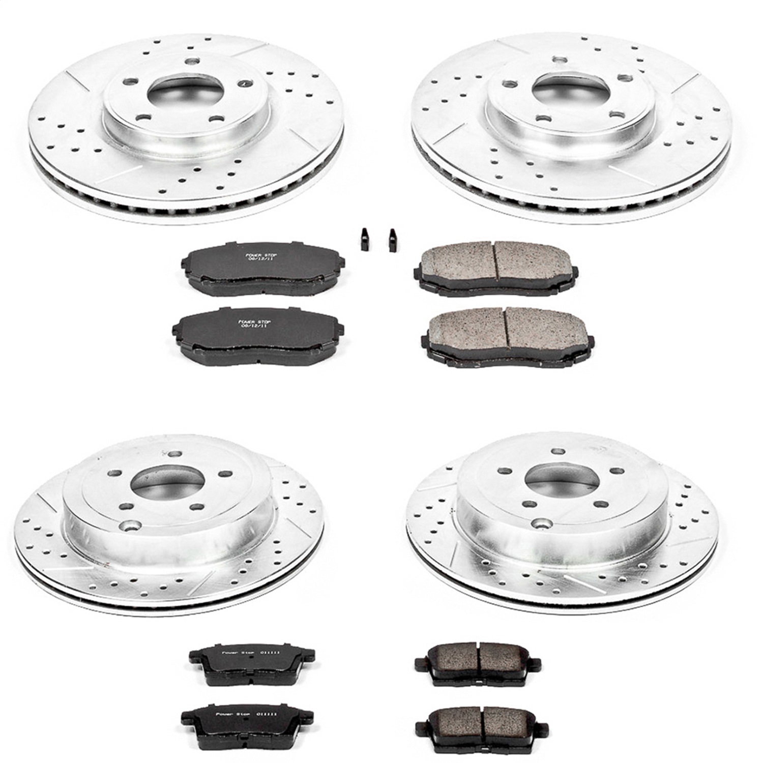 Power Stop - K2830 - Front and Rear - Disc Brake Pad and Rotor Kit