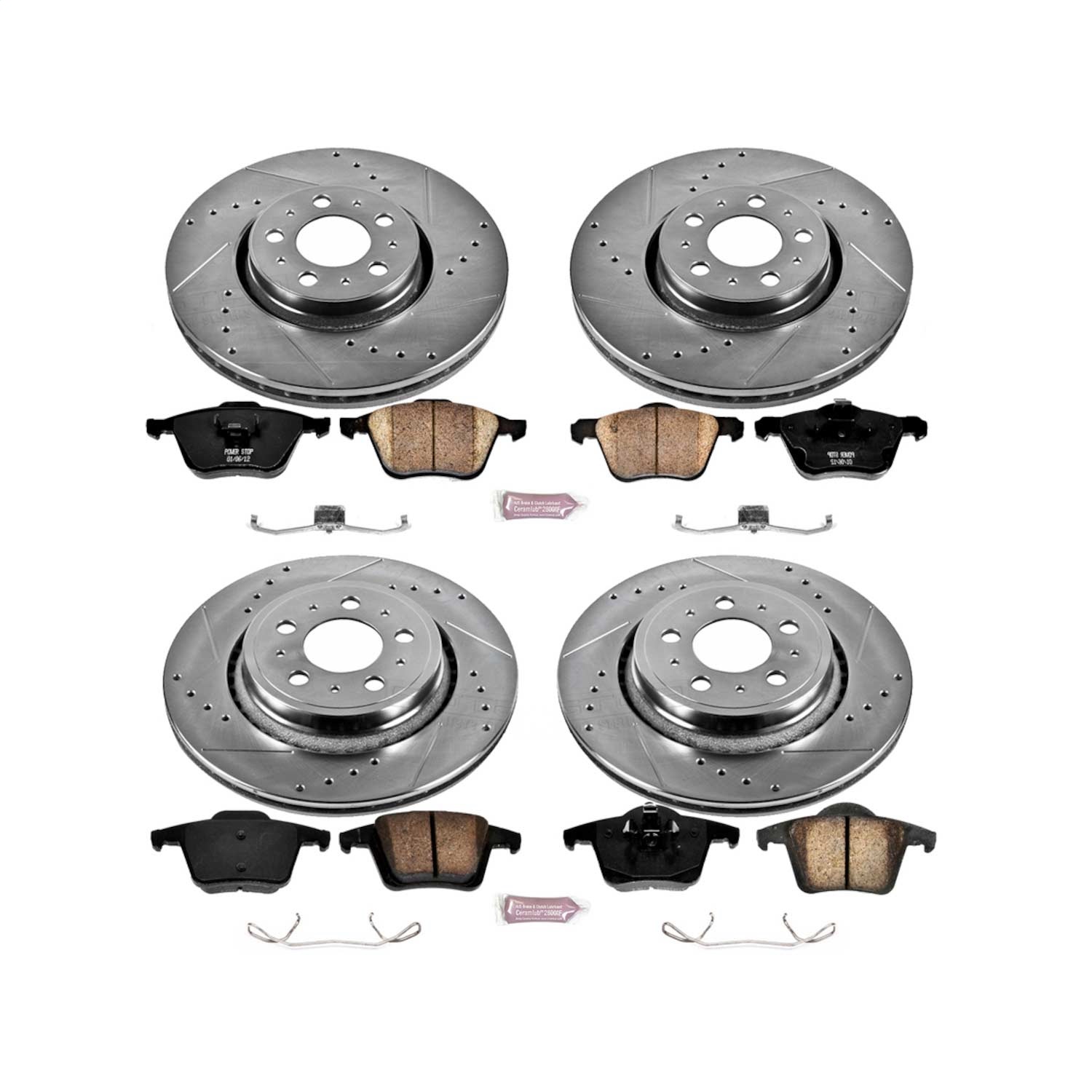 Power Stop - K2835 - Front and Rear - Disc Brake Pad and Rotor Kit