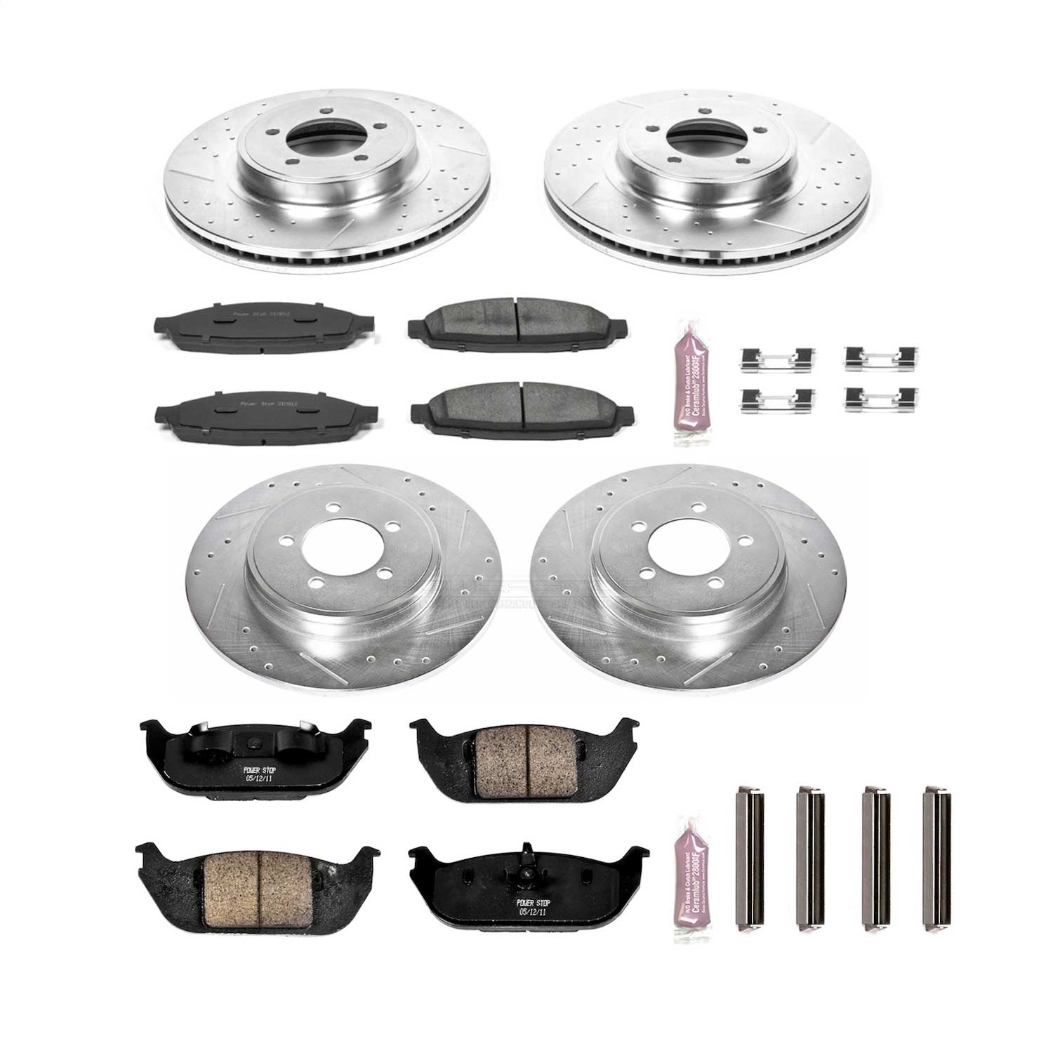 Power Stop - K2839 - Front and Rear - Disc Brake Pad and Rotor Kit