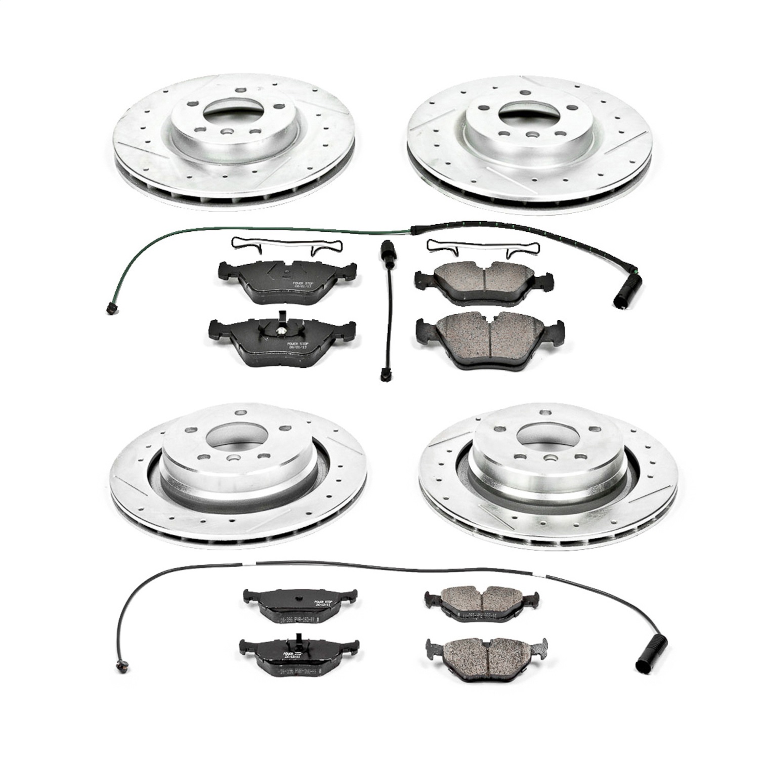 Power Stop - K2841 - Front and Rear - Disc Brake Pad and Rotor Kit