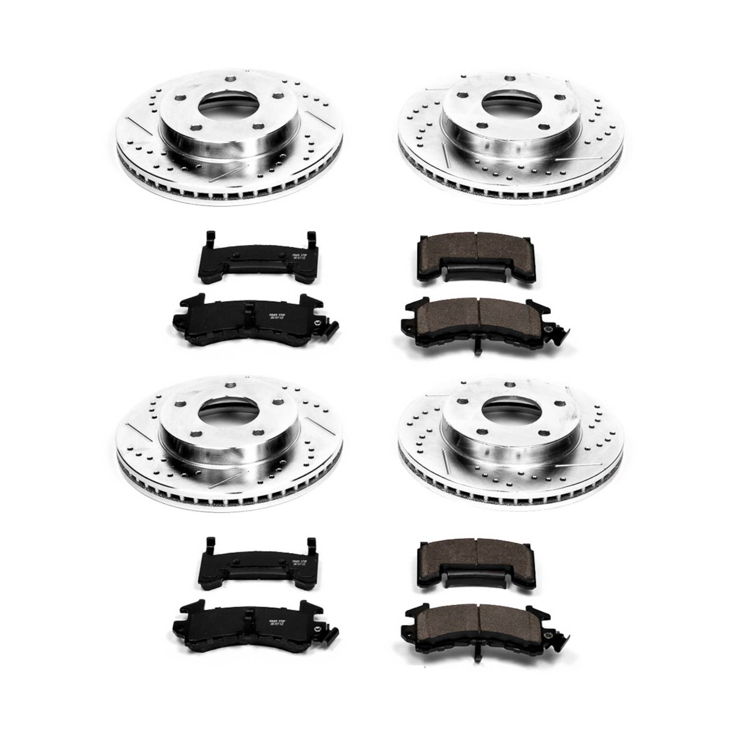 Power Stop - K2847 - Front and Rear - Disc Brake Pad and Rotor Kit