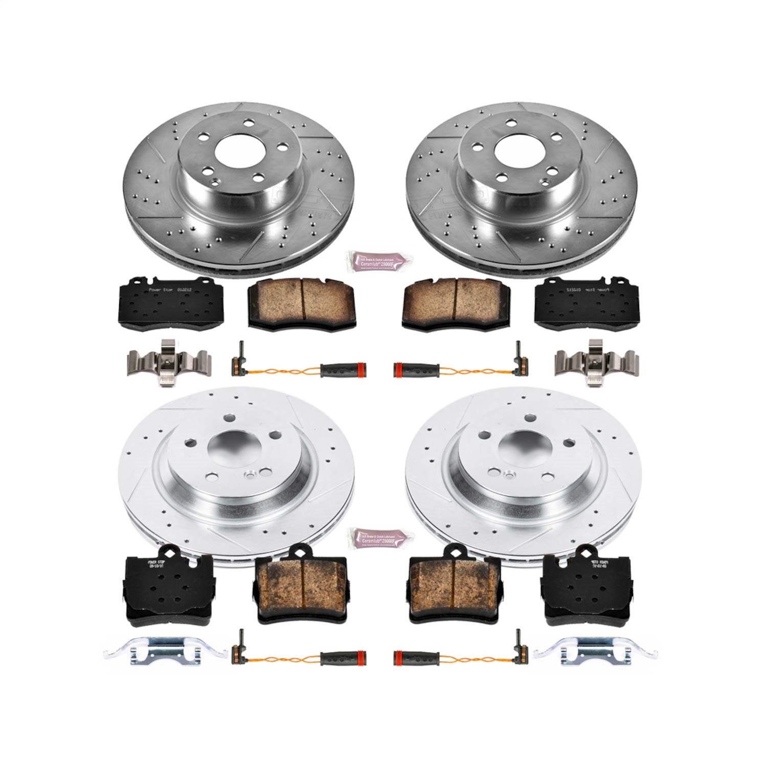 Power Stop - K2851 - Front and Rear - Disc Brake Pad and Rotor Kit