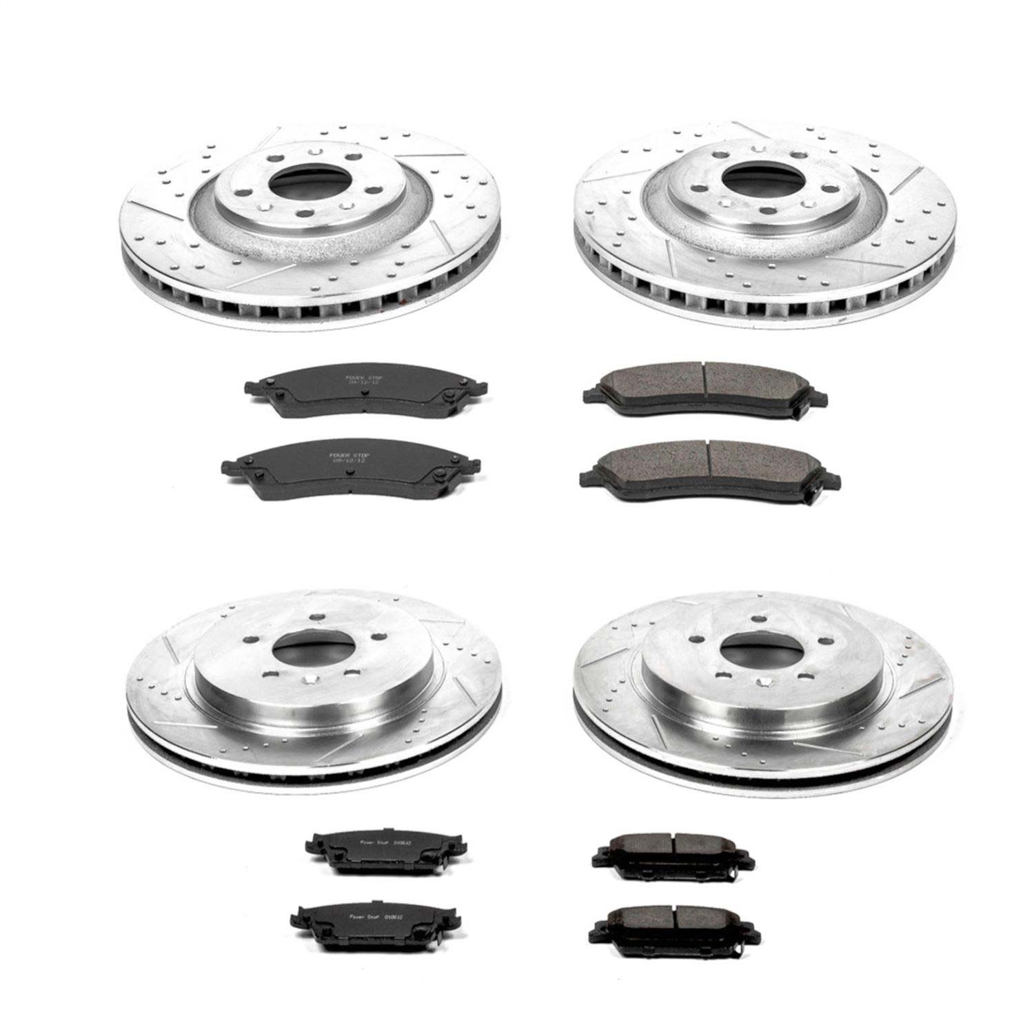 Power Stop - K2875 - Front and Rear - Disc Brake Pad and Rotor Kit