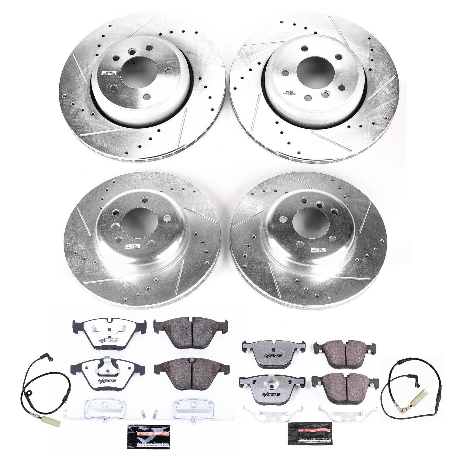 Power Stop - K2877-26 - Front and Rear - Disc Brake Pad and Rotor Kit