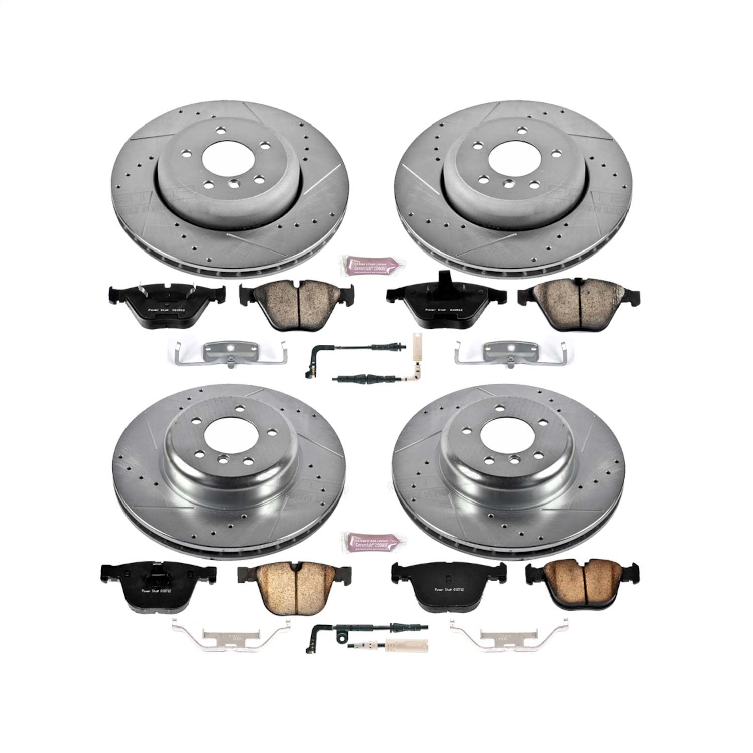 Power Stop - K2877 - Front and Rear - Disc Brake Pad and Rotor Kit