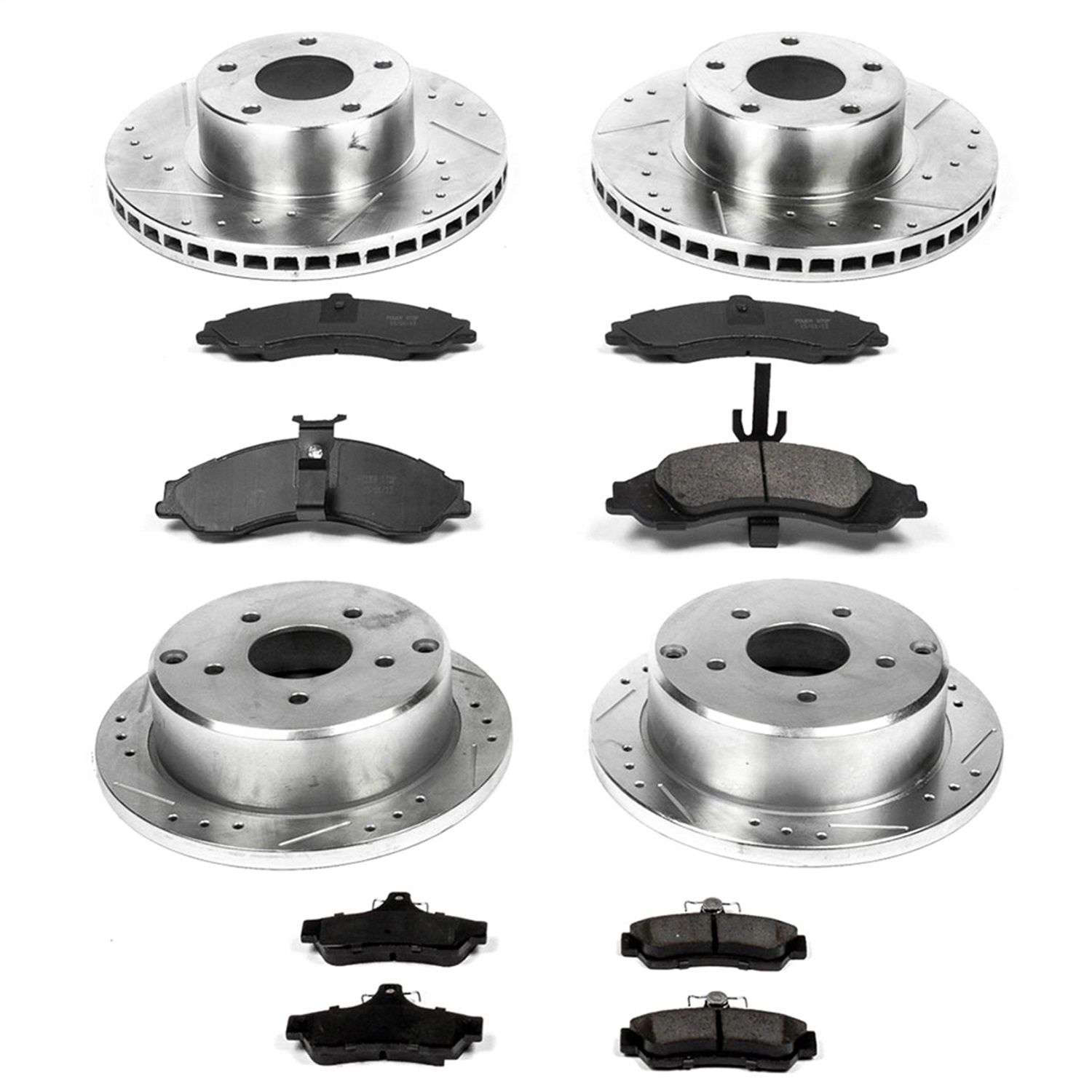 Power Stop - K2889 - Front and Rear - Disc Brake Pad and Rotor Kit