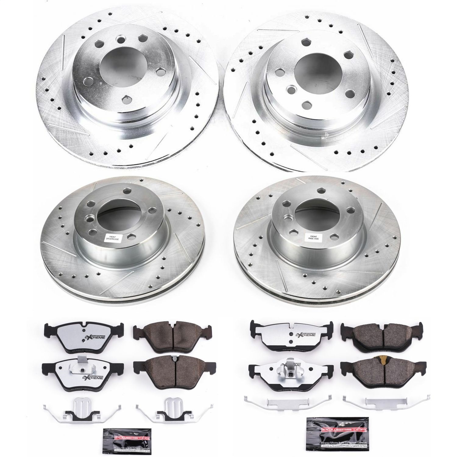 Power Stop - K2890-26 - Front and Rear - Disc Brake Pad and Rotor Kit