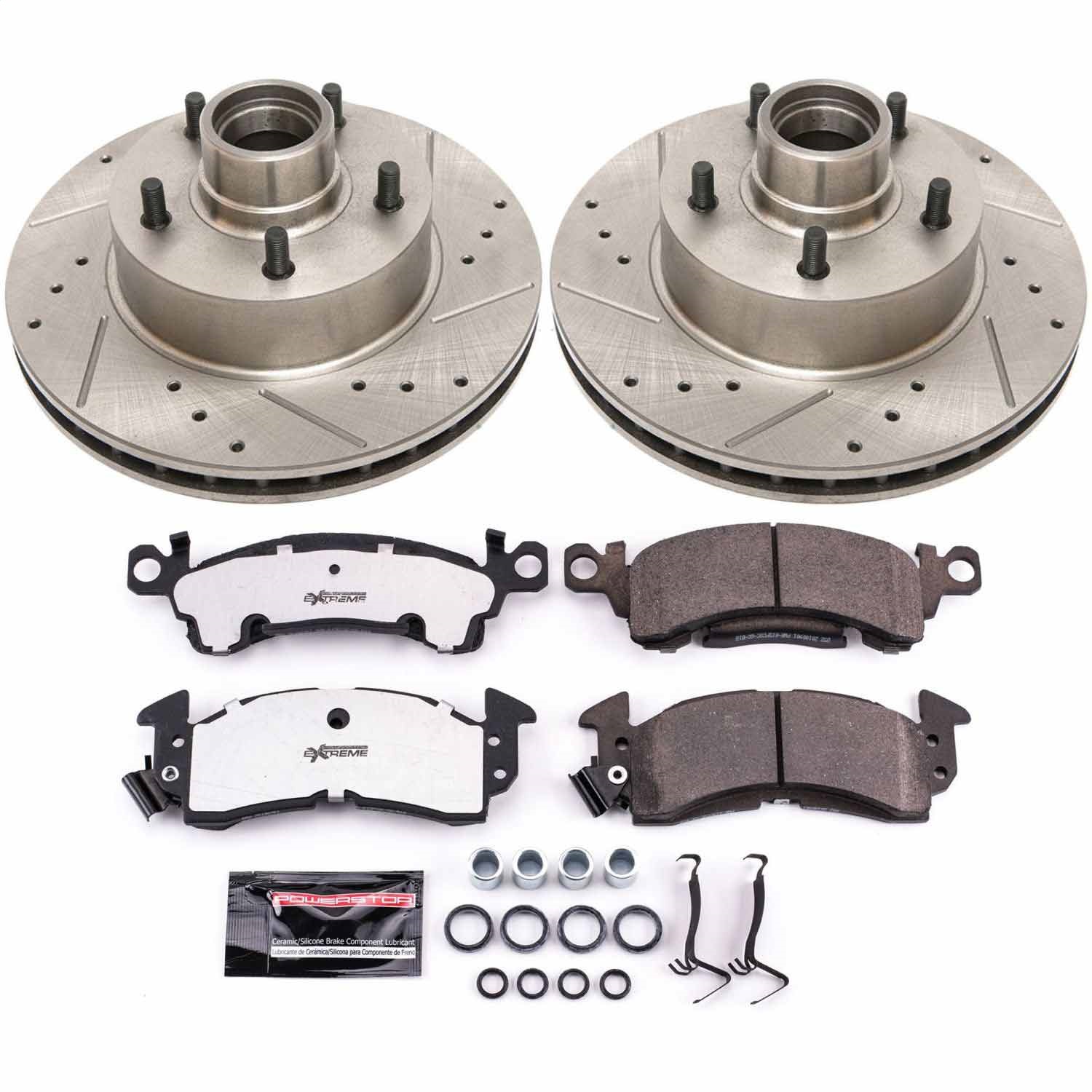 Power Stop - K2908-26 - Front - Disc Brake Pad and Rotor Kit