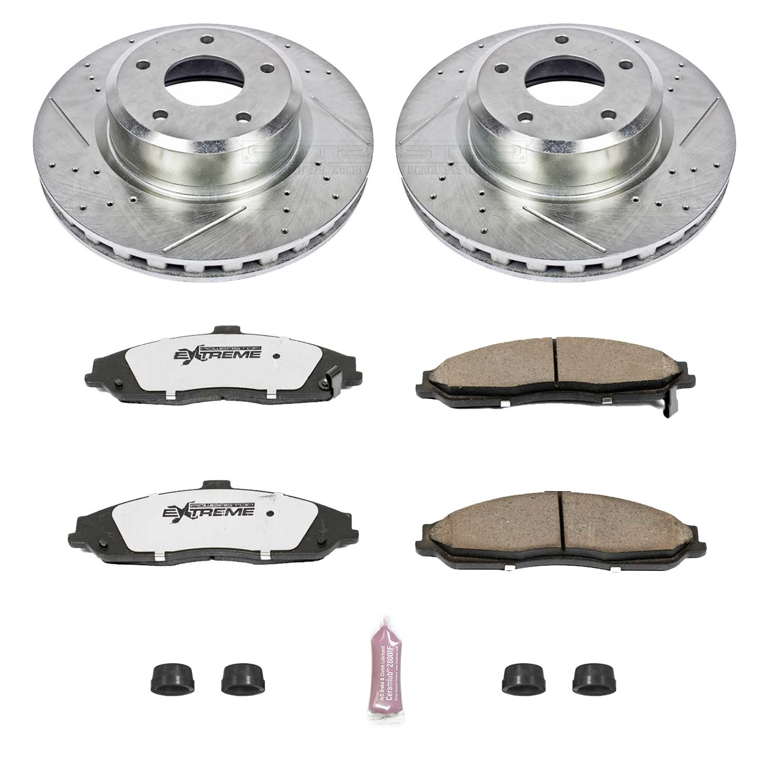 Power Stop - K2912-26 - Front - Disc Brake Pad and Rotor Kit