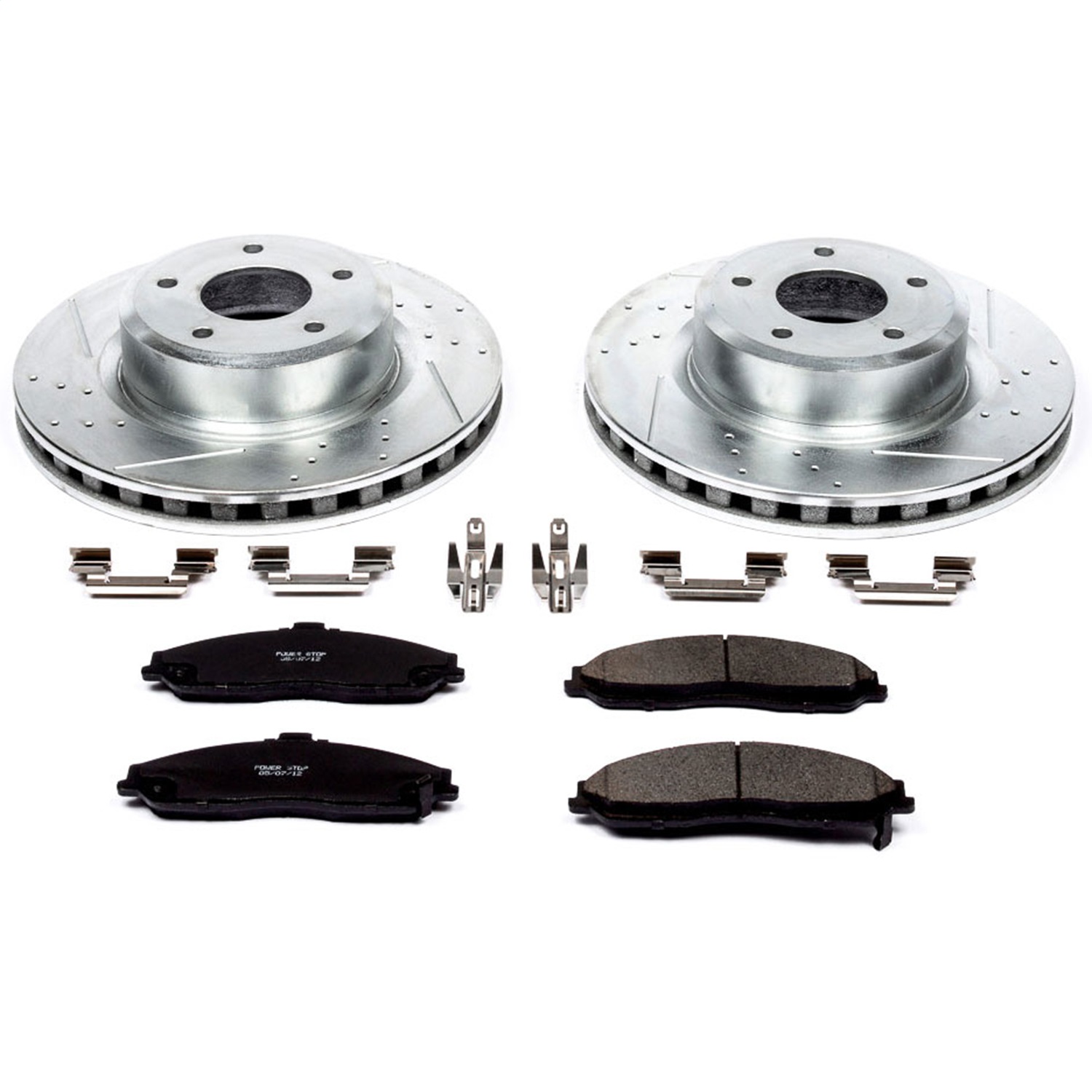 Power Stop - K2912 - Front - Disc Brake Pad and Rotor Kit