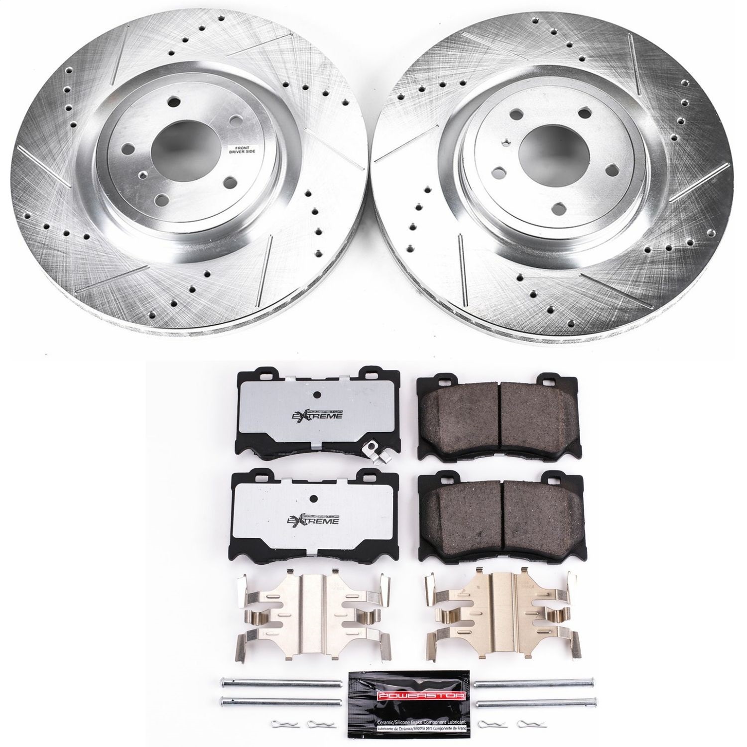 Power Stop - K2915-26 - Front - Disc Brake Pad and Rotor Kit