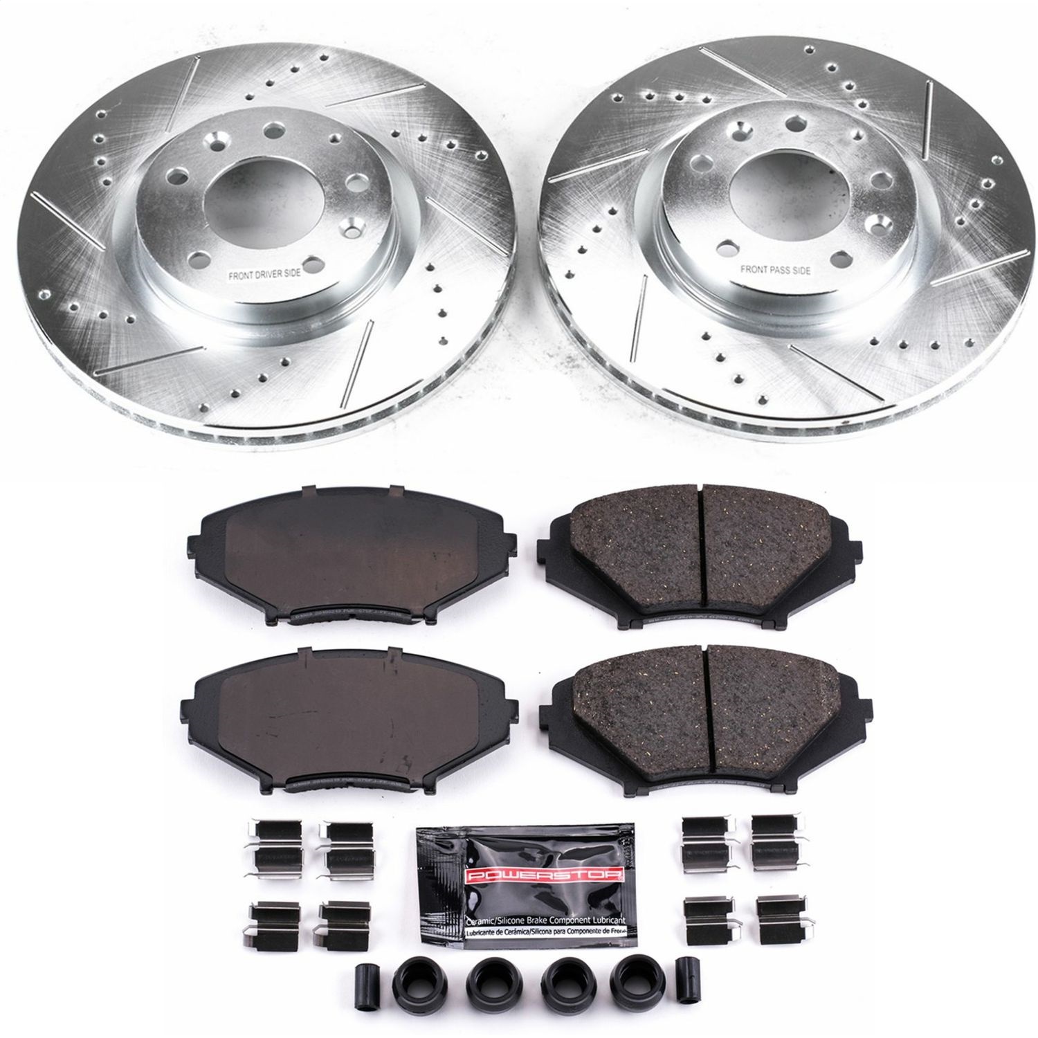 Power Stop - K2964 - Front - Disc Brake Pad and Rotor Kit