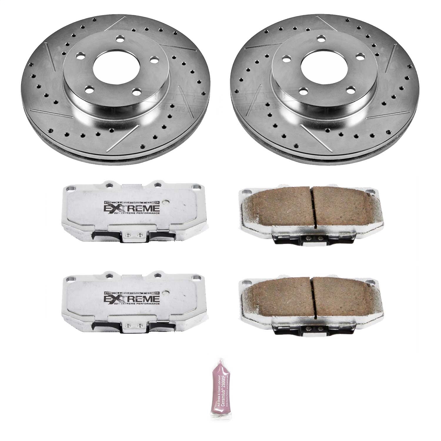 Power Stop - K2973-26 - Front - Disc Brake Pad and Rotor Kit