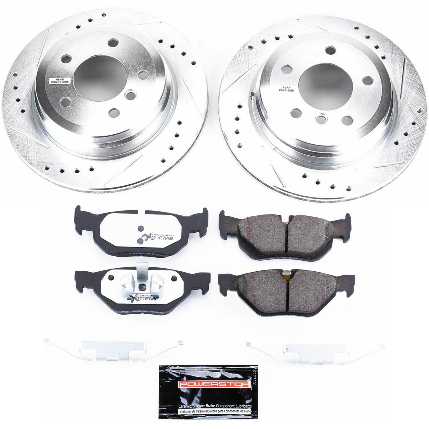 Power Stop - K3001-26 - Rear - Disc Brake Pad and Rotor Kit