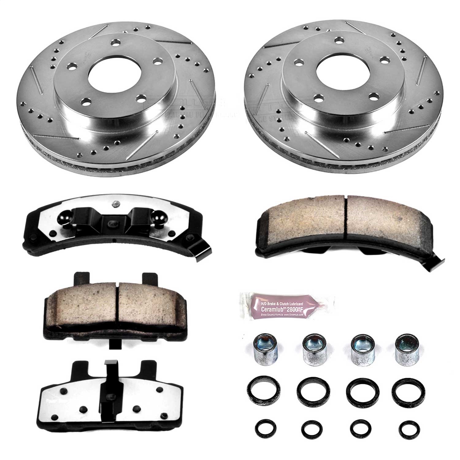 Power Stop - K3003-36 - Rear - Disc Brake Pad and Rotor Kit