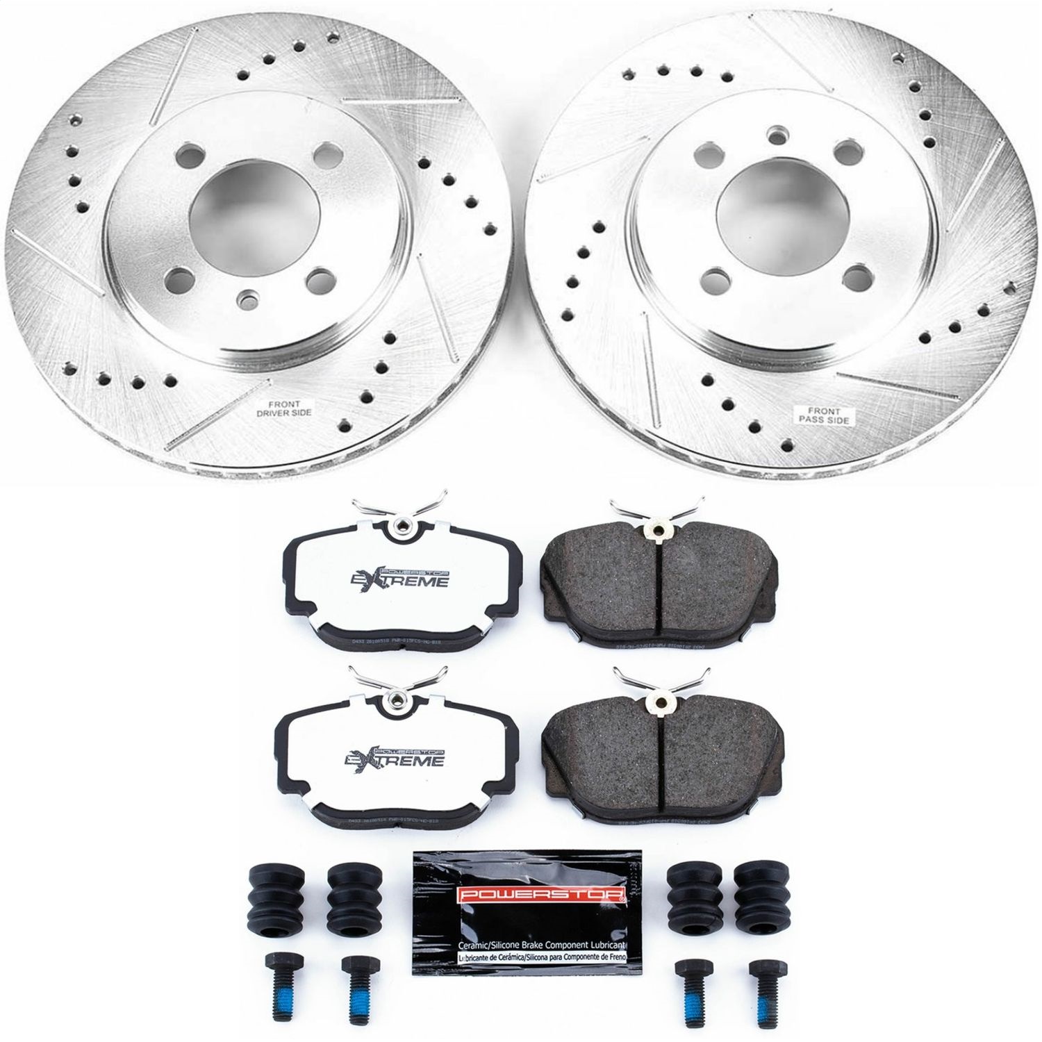 Power Stop - K3008-26 - Front - Disc Brake Pad and Rotor Kit
