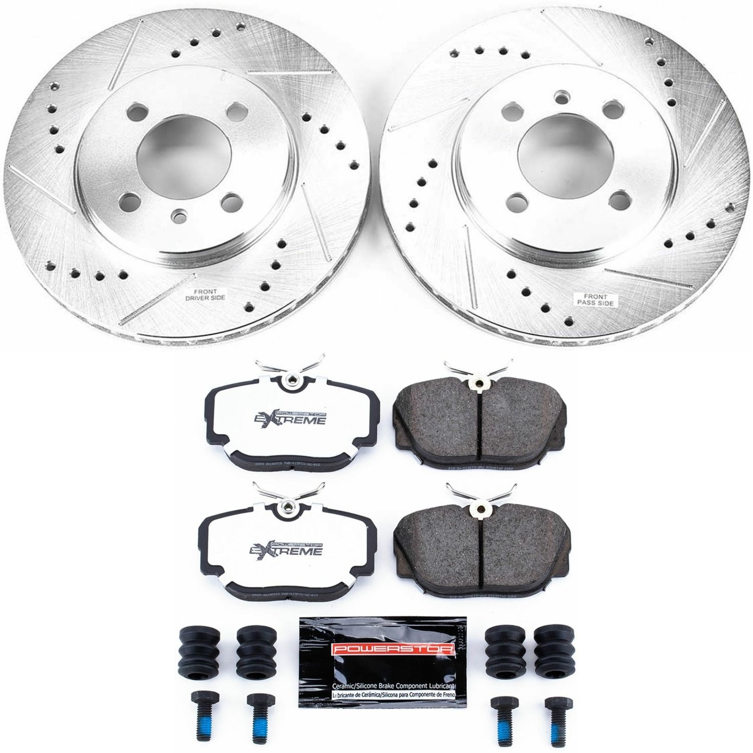 Power Stop - K3008-36 - Front - Disc Brake Pad and Rotor Kit