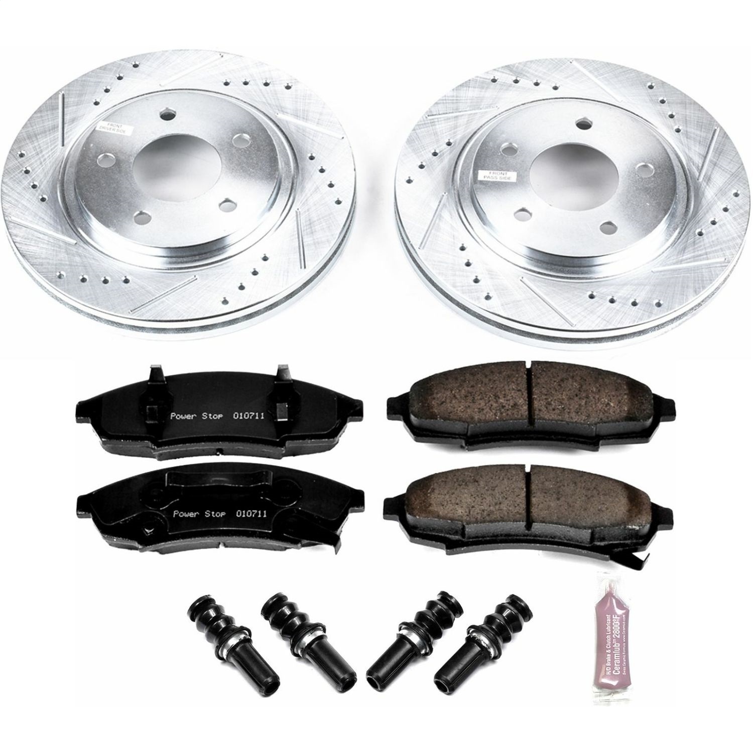 Power Stop - K3018 - Front - Disc Brake Pad and Rotor Kit