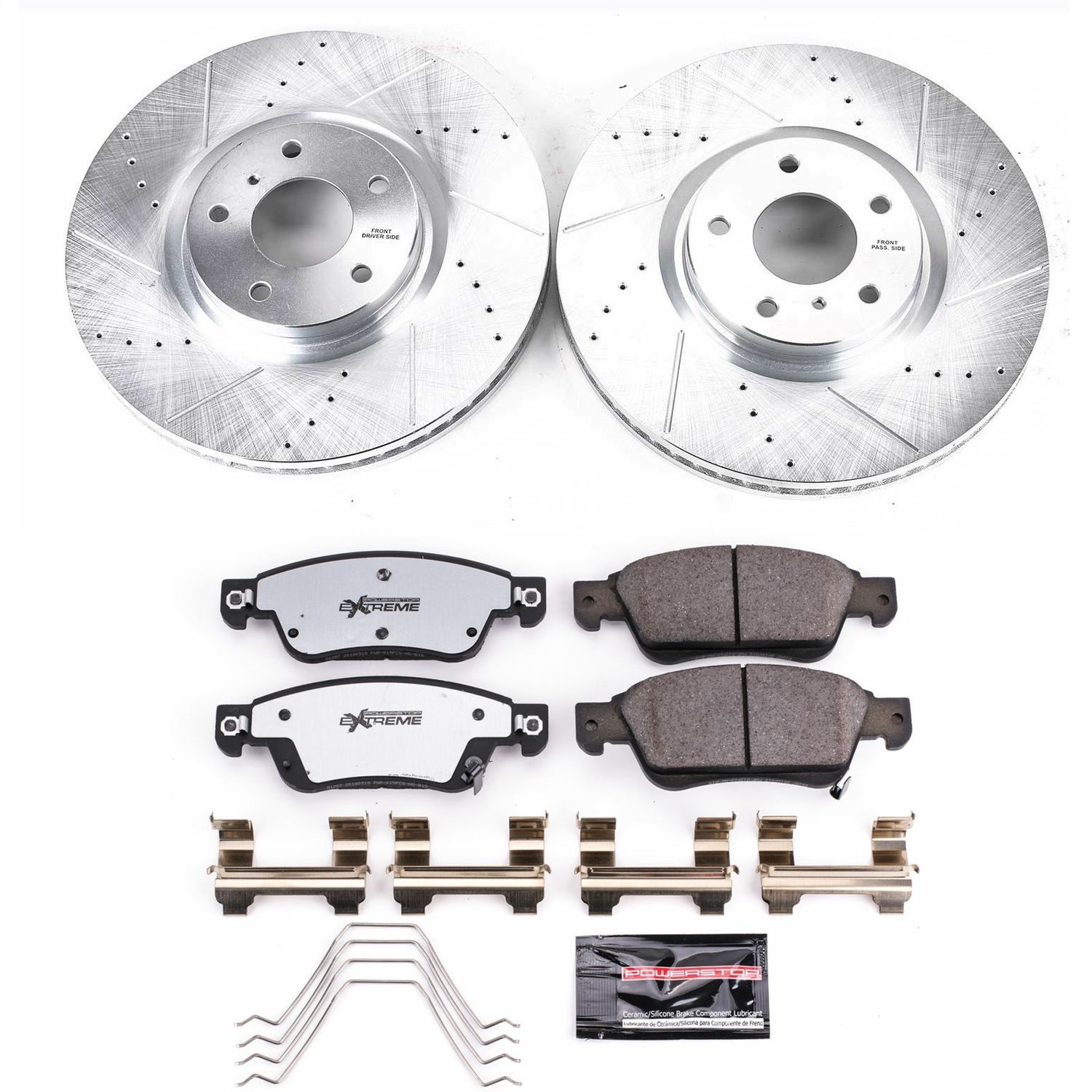 Power Stop - K3022-26 - Front - Disc Brake Pad and Rotor Kit
