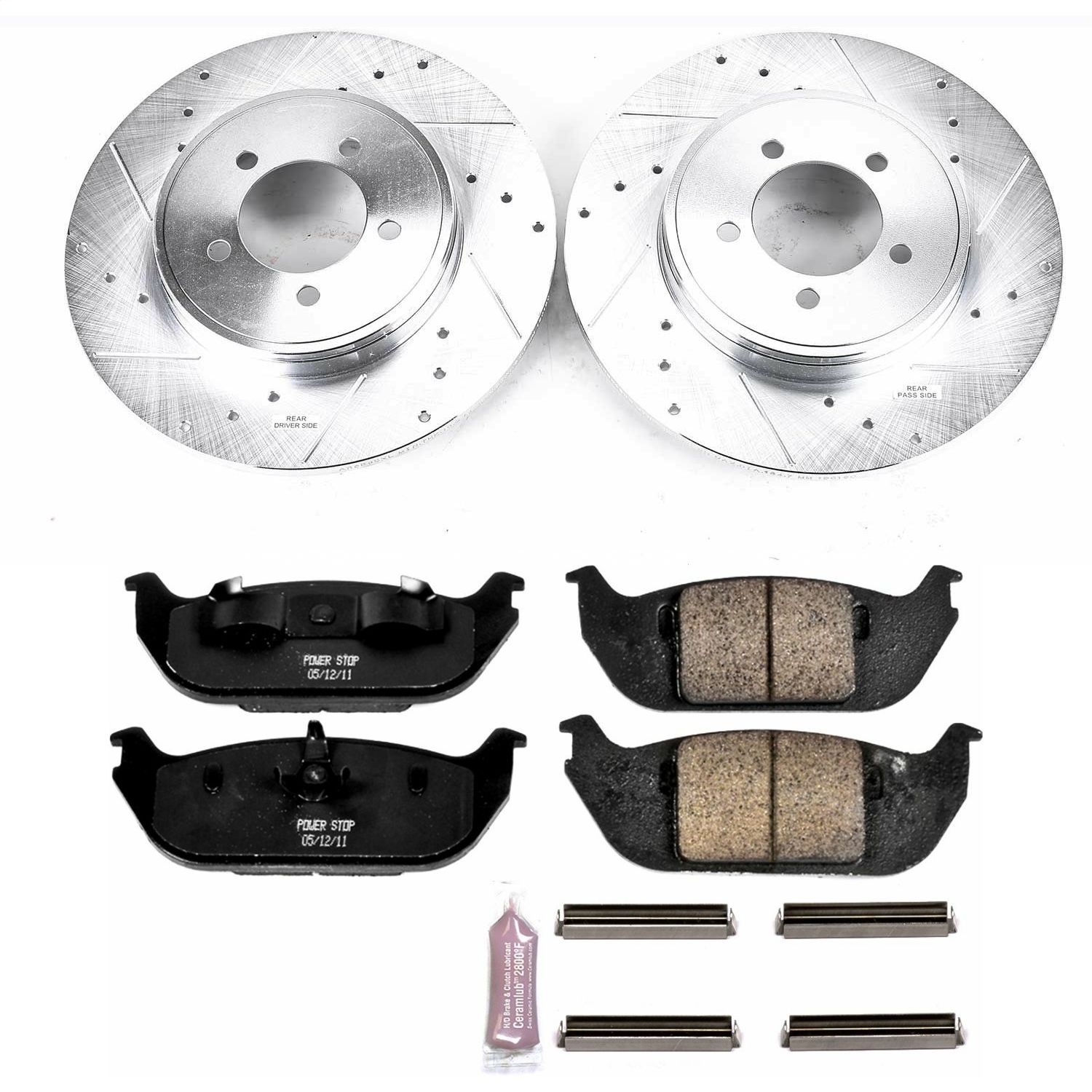 Power Stop - K3025 - Rear - Disc Brake Pad and Rotor Kit