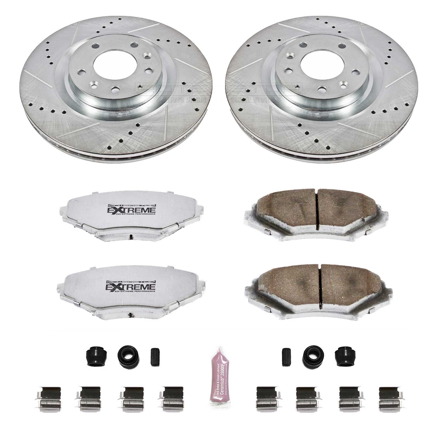 Power Stop - K3026-26 - Front - Disc Brake Pad and Rotor Kit