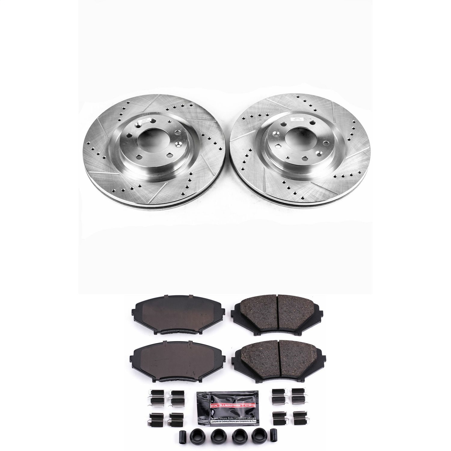 Power Stop - K3026 - Front - Disc Brake Pad and Rotor Kit