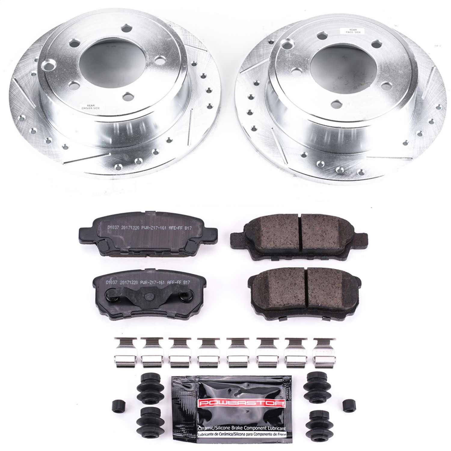 Power Stop - K3033 - Rear - Disc Brake Pad and Rotor Kit