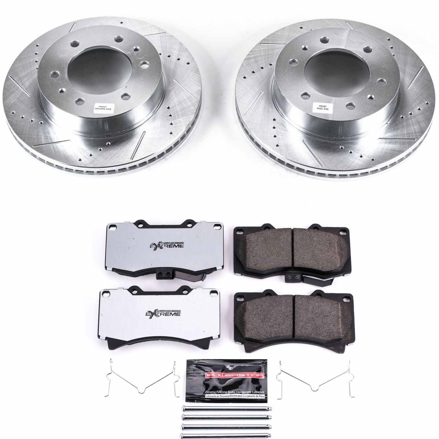 Power Stop - K3035-36 - Front - Disc Brake Pad and Rotor Kit