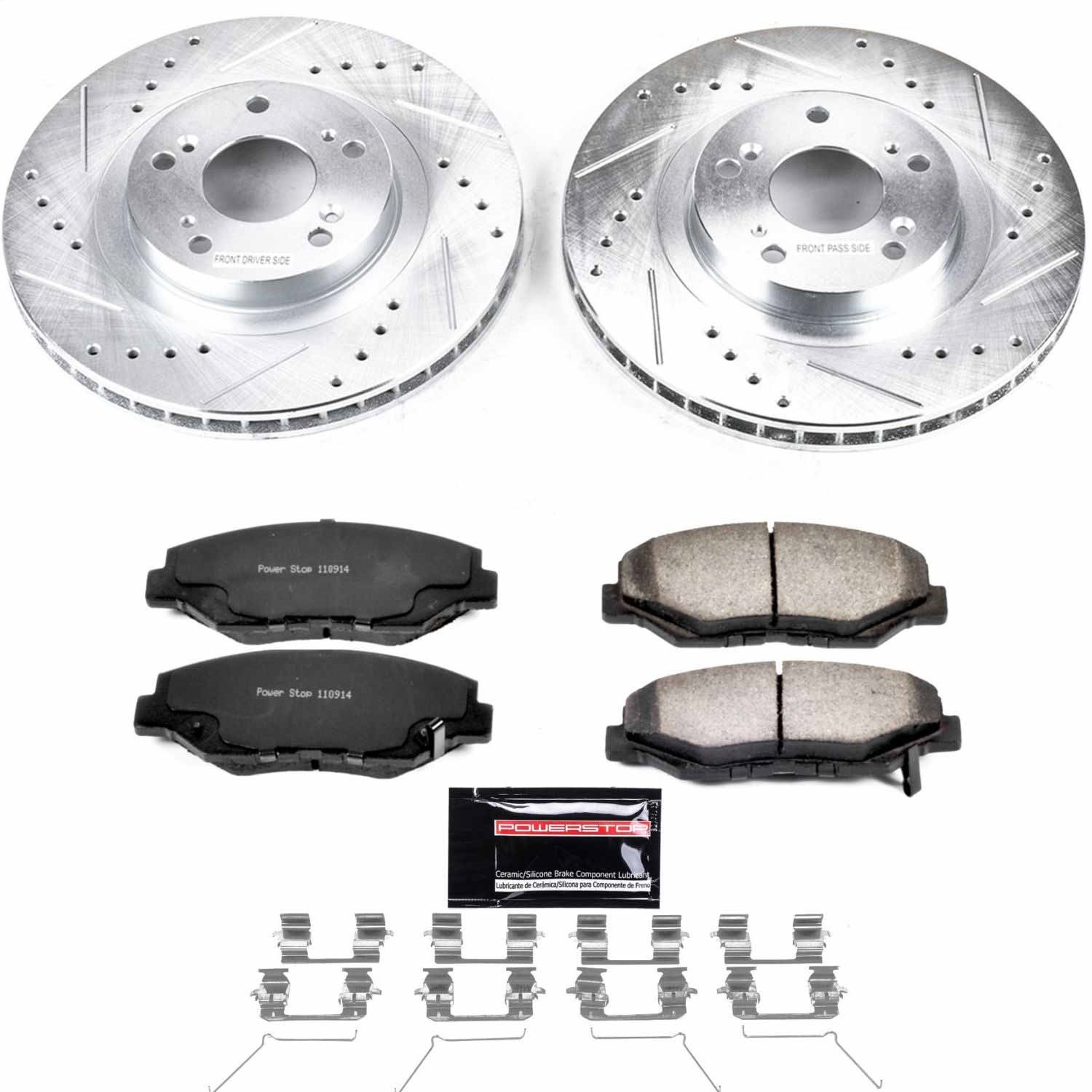 Power Stop - K3055-36 - Front - Disc Brake Pad and Rotor Kit